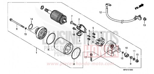 MOTEUR DE DEMARRAGE VT750C2BA de 2010